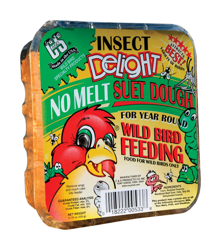 C & S PRODUCTS CO INC, C&S Products Insect Delight Nourriture pour oiseaux sauvages 11.75 oz. (paquet de 12)