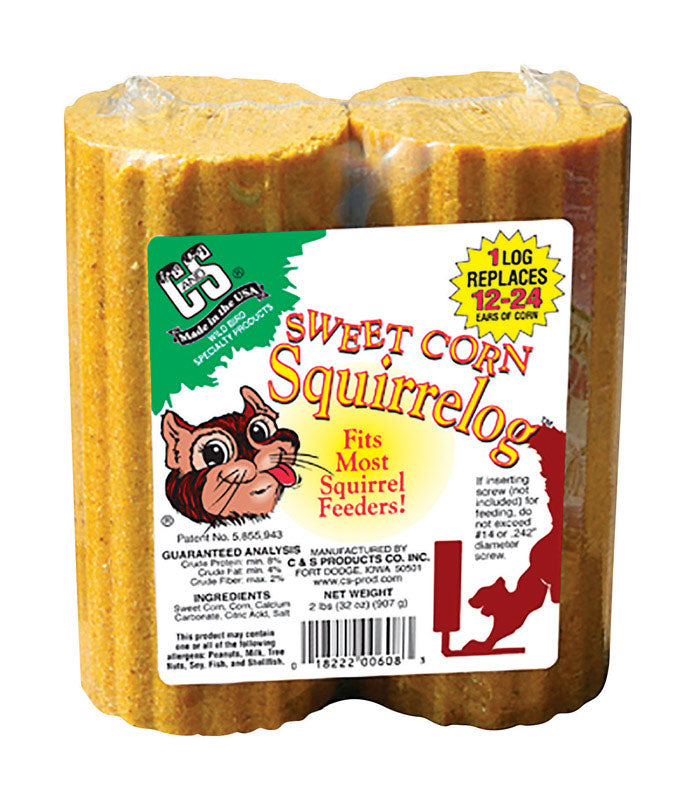 C & S PRODUCTS CO INC, C&S Products Squirrelog Wildlife Corn Squirrel and Critter Food 32 oz