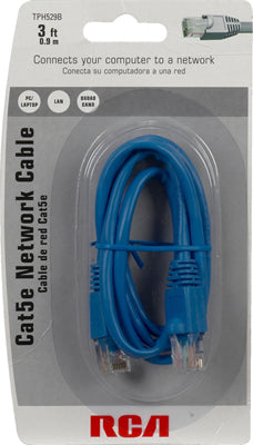 Audiovox, Câble réseau Cat5, bleu, 3-Ft.