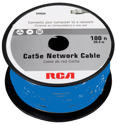 RCA, Câble réseau Cat5e, 100-Ft.