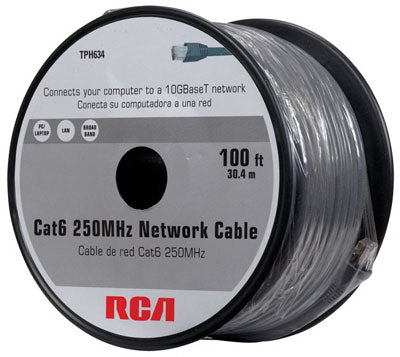 Audiovox, Câble réseau Cat6, 250Mhz, gris, 100-Ft.