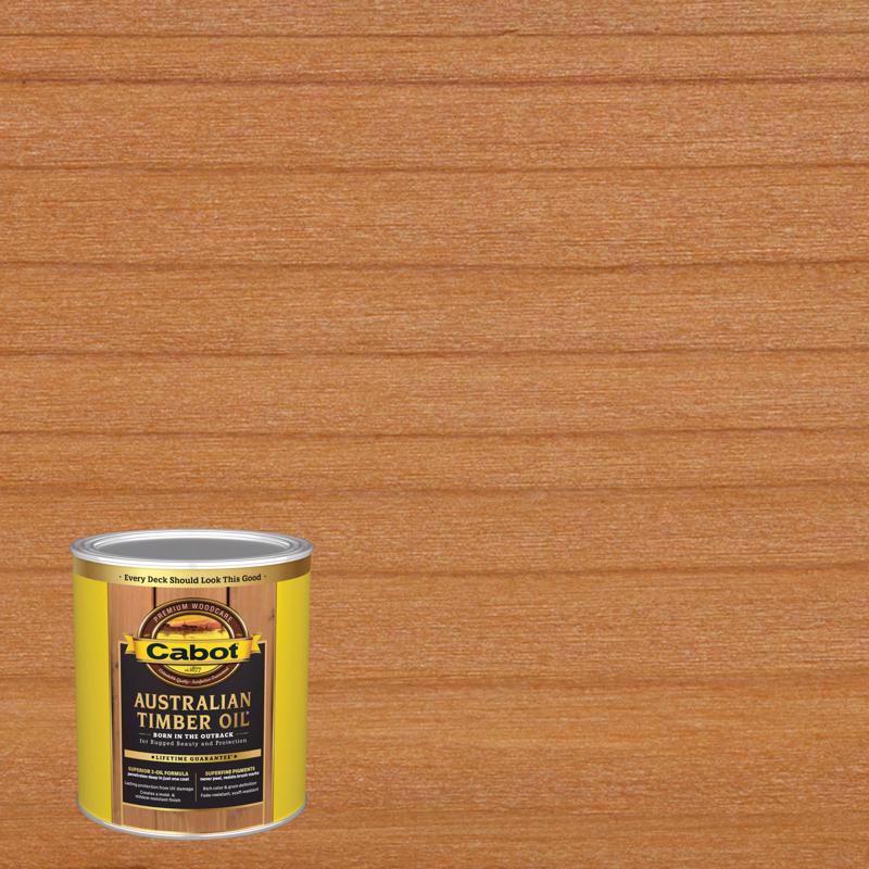 CABOT SAMUEL INC, Cabot 140-3458 QT 1 Quart Honey Teak Australian Timber Oil® Pour l'extérieur (Pack de 4)