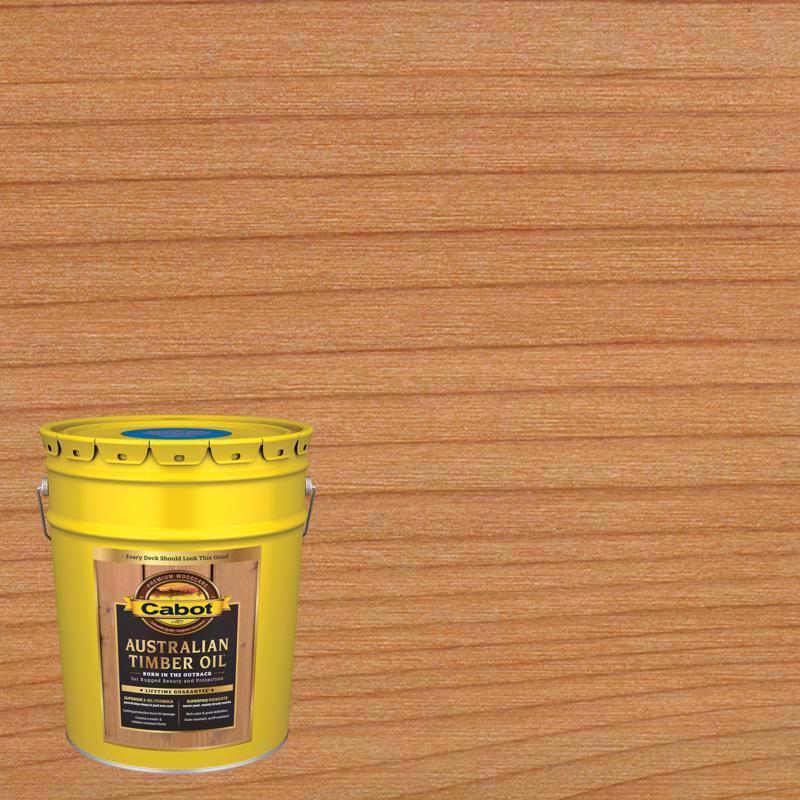 CABOT SAMUEL INC, Cabot Australian Timber Oil Low VOC Transparent Natural Oil-Based Australian Timber Oil 5 gal