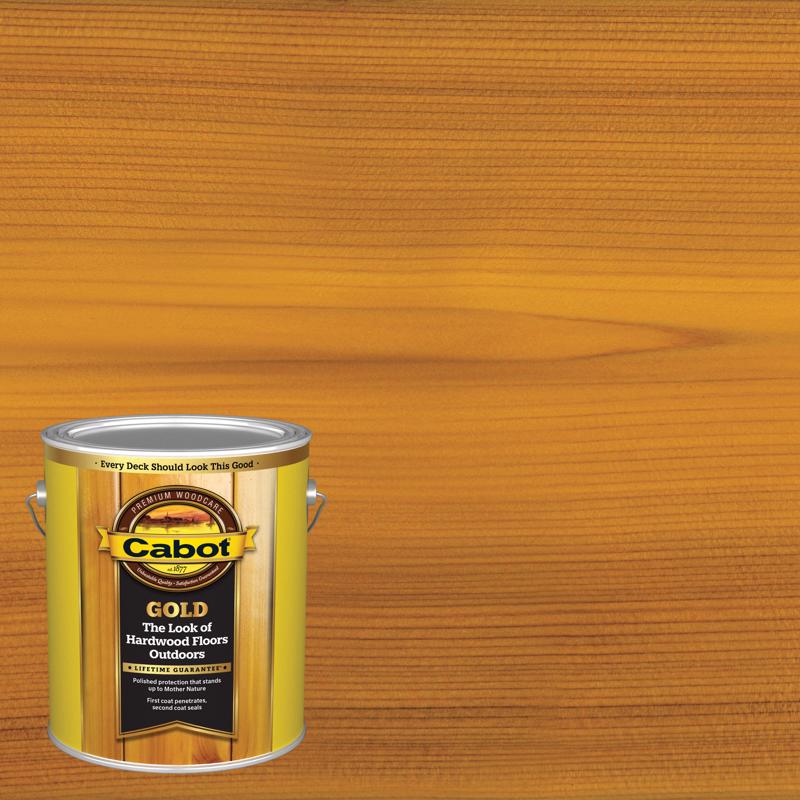 CABOT SAMUEL INC, Cabot Gold Satin 3470 Sun-Drenched Oak Deck Varnish 1 gal. (Pack de 4)