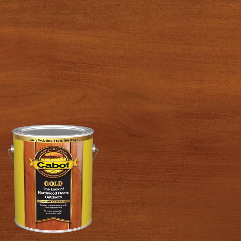 CABOT SAMUEL INC, Cabot Gold Satin 3471 Sunlit Walnut Deck Varnish 1 gal. (Pack de 4)