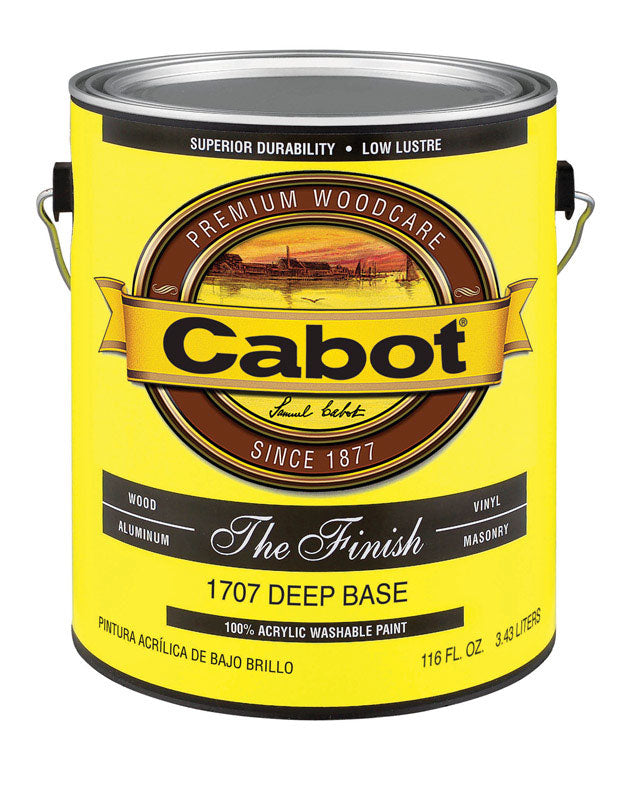 Cabot, Cabot The Finish Paint Exterior Deep Base 1 Gl 15 Yr Warranty (Case of 4)