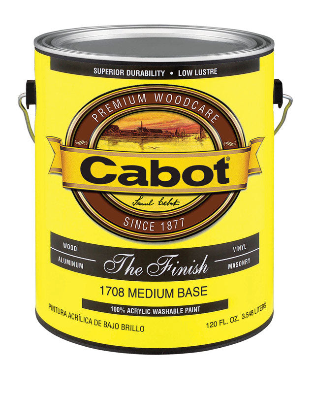 Cabot, Cabot The Finish Paint Exterior Medium Base 1 Gl 15 Yr Warranty (Case of 4)