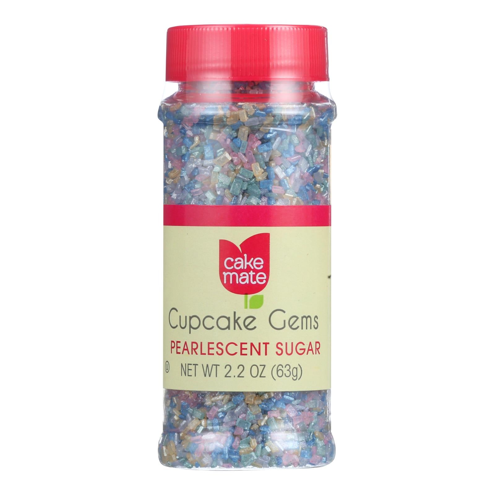 Cake Mate, Cake Mate - Décorations pour cupcakes - Sucre nacré - 1.75 oz - Lot de 6 (Lot de 6)