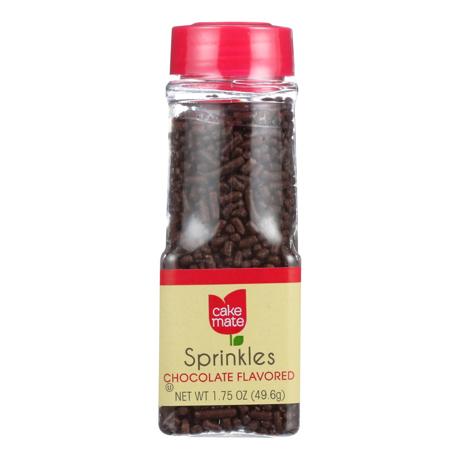 Cake Mate, Cake Mate - Décors - Sprinkles - Chocolat - 1.75 oz - Etui de 6 (Pack de 6)