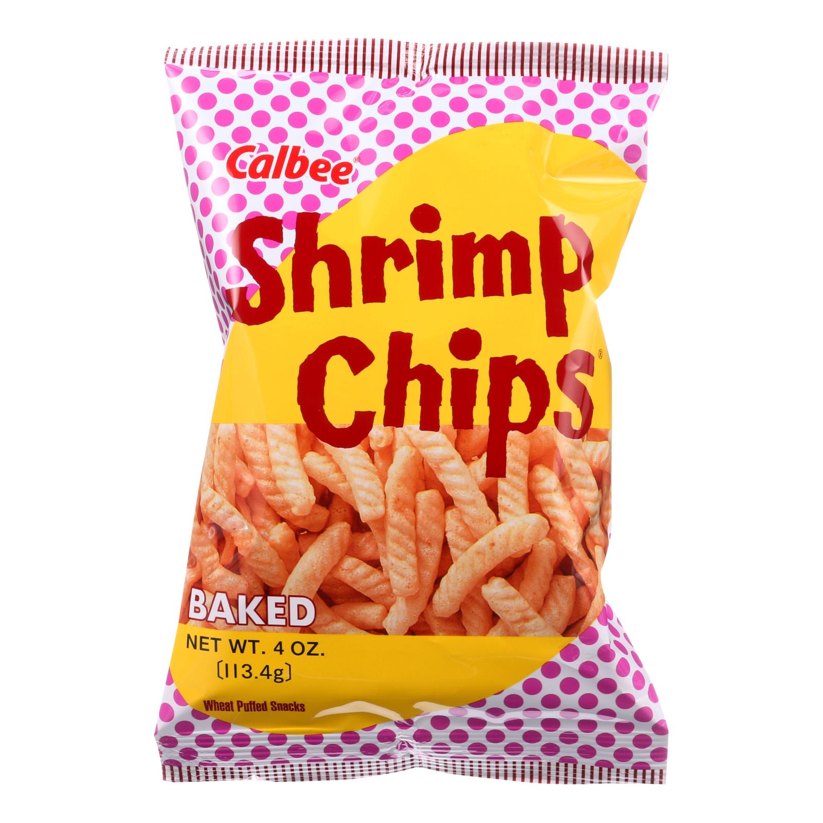 Calbee Snapea Crisp, Calbee Snapea Crisp - Chips - Baked - Shrimp Flavorored - 4 oz - case of 12 (Pack of 12)