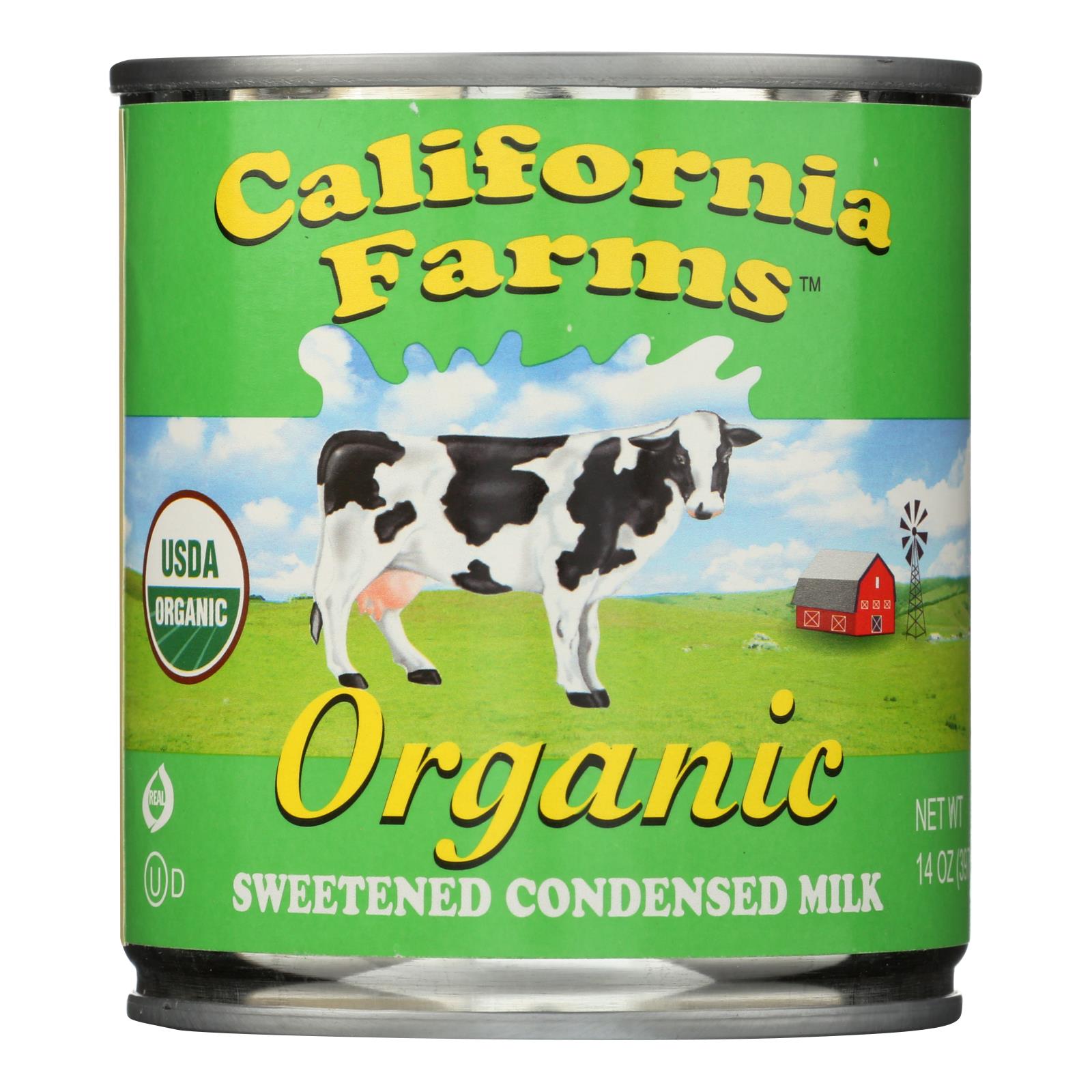 Fermes californiennes, California Farms Condensed Milk - Organic - Sweetened - 14 oz - case of 24 (Pack of 24)