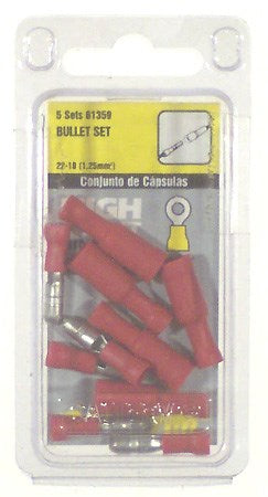 Calterm, Calterm 61359 Red Bullet Quick Connects 5 Count