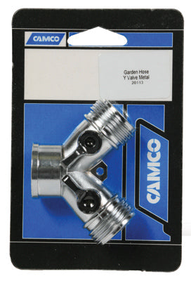 CAMCO MFG LLC, Camco 1 in. Hose X 1 in. Valve 3 voies en fonte malléable galvanisée