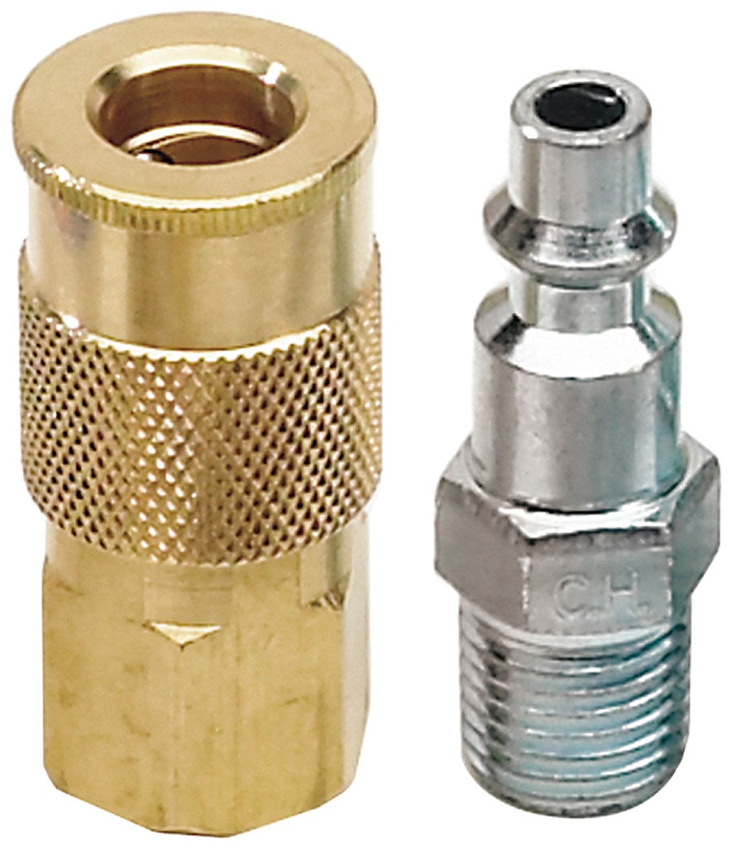 MAT INDUSTRIES LLC, Campbell Hausfeld Brass/Steel Air Coupler and Plug Set 1/4 in. Femelle Mâle 2 pièces