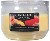 Bougie allumée, Candle Lite 1879099 10 Oz Tropical Fruit Medley Jar Candle (Pack de 4)