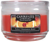 Bougie allumée, Candle Lite 1879271 10 Oz Sunset Mandarin Berry Jar Candle (Pack de 4)