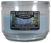 Chandelle lite, Candle Lite 1879361 10 Oz Hidden Mountain Pass Everyday Jar Candle With 3 Wicks (Pack of 4)