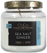 Bougie d'allumage, Candle Lite 4274145 14 Oz Sea Salt Ginger Clco Jar Candle With Metal Lid (Pack of 3)