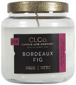 Bougie d'allumage, Candle Lite 4274225 14 Oz Bordeaux Fig Clco Jar Candle With Metal Lid (Pack of 3)