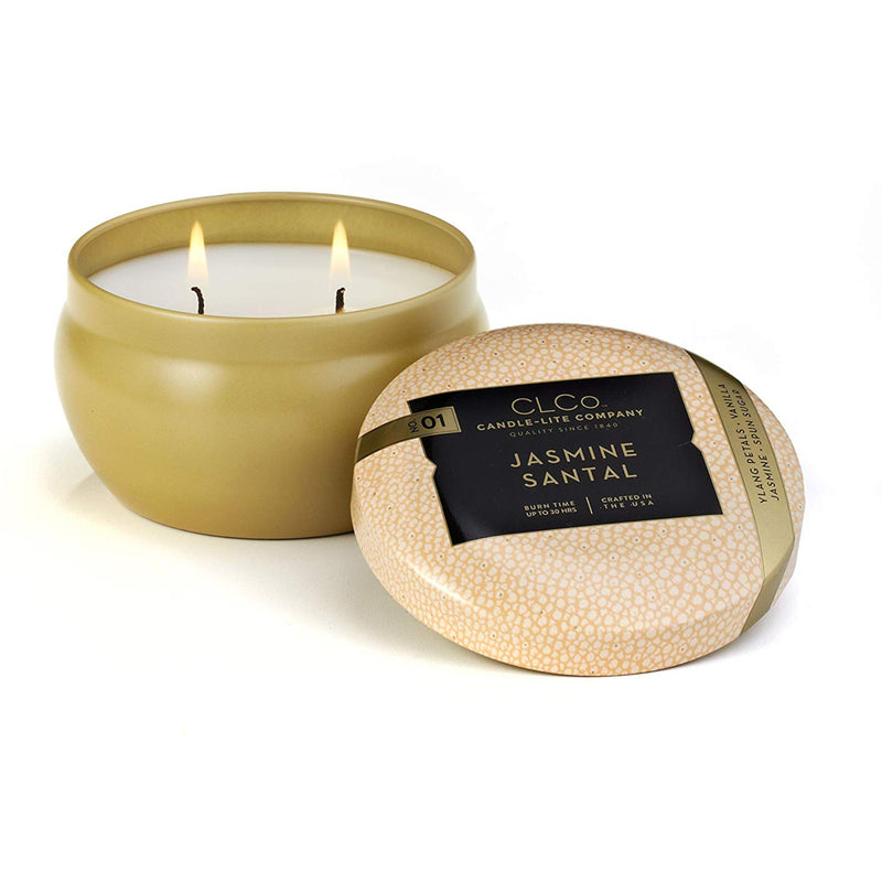 Candle lite, Candle-Lite Bougie parfumée au jasmin blanc et au santal 2,5 po H X 3,7 po D 6,25 oz (paquet de 6)   D 6.25 oz (paquet de 6)