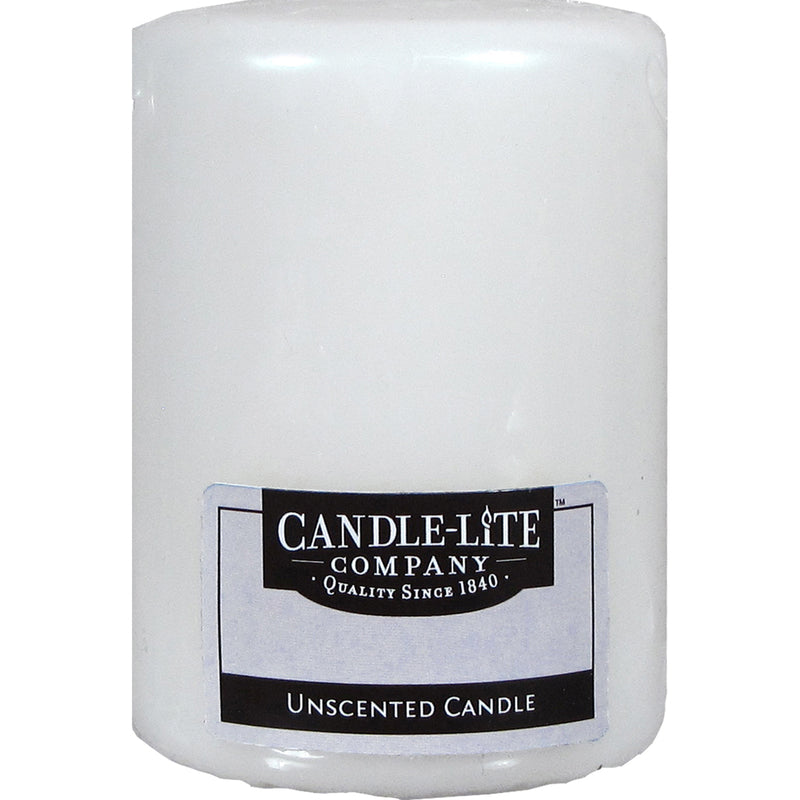 Candle lite, Candle-Lite Bougie pilier blanche sans parfum 4 po H (paquet de 12)