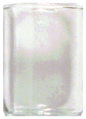 Bougie allumée, Candle lite 0862130 Porte-votive droit transparent (paquet de 12)