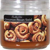 Chandelle, Candle lite 1879549 10 Oz Cinnamon Pecan Scented Jar Candle (Pack of 4)