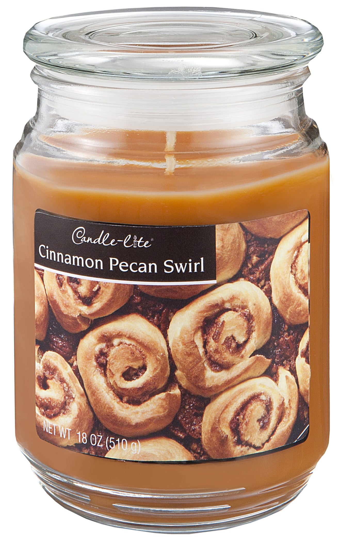 Bougie allumée, Candle lite 2400549 3.5 Oz Cinnamon Pecan Scented Jar Candle (Pack of 12)