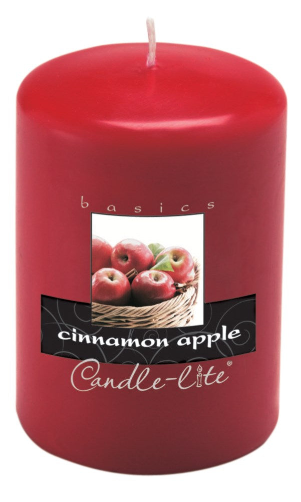 Chandelle lite, Candle lite 2844021 4" Bougie pilier parfumée à la cannelle (Lot de 2)