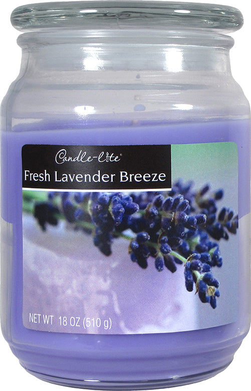 Candle lite, Candle lite 3297404 18 Oz Fresh Lavender Breeze Terrace Jar Candle (Pack of 4)