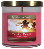 Chandelle lite, Candle lite 4166802 8 Oz Tropical Escape Royale Classics™ Jar Candle (Pack de 3)