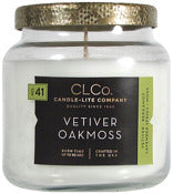 Bougie d'allumage, Candle lite 4274168 14 Oz Vetiver Oak Moss CLCo Jar Candle With Metal Lid (Pack of 3)