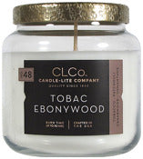 Bougie d'allumage, Candle lite 4274199 14 Oz Tobac Ebonywood CLCo Jar Candle With Metal Lid (Pack of 3)