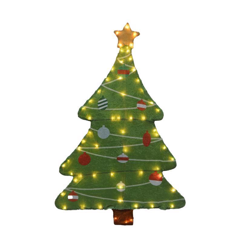 ACE TRADING - PRODUCT WORKS LLC, Candy Cane Lane Incandescent Clear/Warm White Tree 36 in. Décor de cour