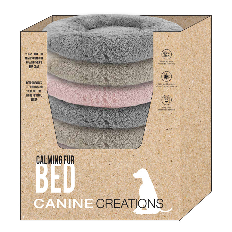 ARLEE HOME FASHIONS INC, Canine Creations Assorted Calming Pet Bed 30 in. W X 30 in. L (paquet de 10)