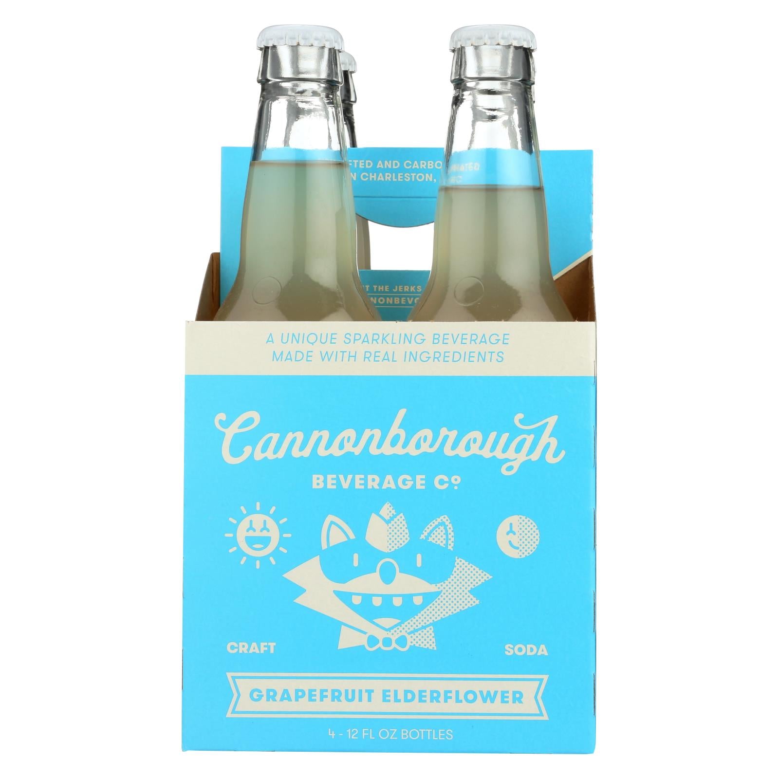 Boisson Cannonborough, Cannonborough Beverage - Soda Elbry Grapefruit 4 Pack - Caisse de 3 - 4/12 FZ