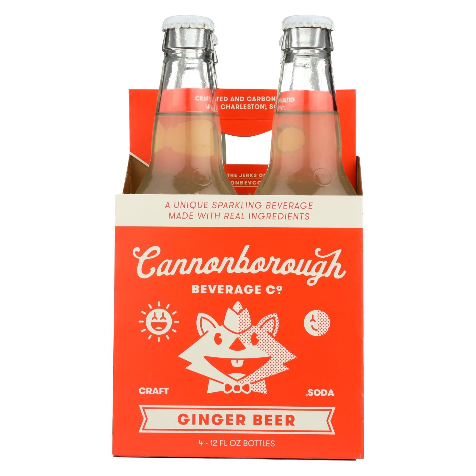 Boisson Cannonborough, Cannonborough Beverage - Soda Ginger Beer 4pk - Case of 3 - 4/12 FZ