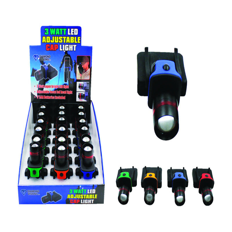 ACE TRADING - DV1, Cap Light Led 3w Asst (Pack de 18)