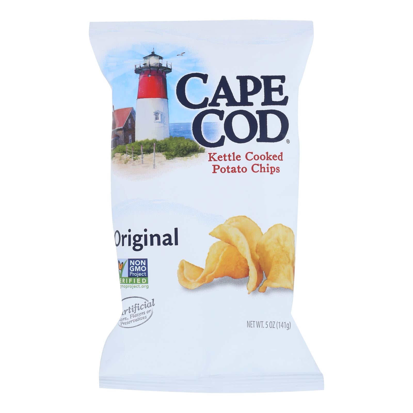 Cap Cod, Cape Cod Kettle Cooked Potato Chips - Caisse de 8 - 5 OZ (paquet de 8)