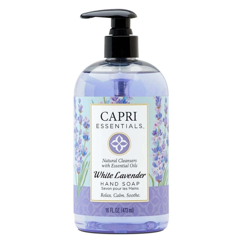 Les essentiels de Capri, Capri 832001 16 Oz White Lavender Hand Soap (Pack of 6)