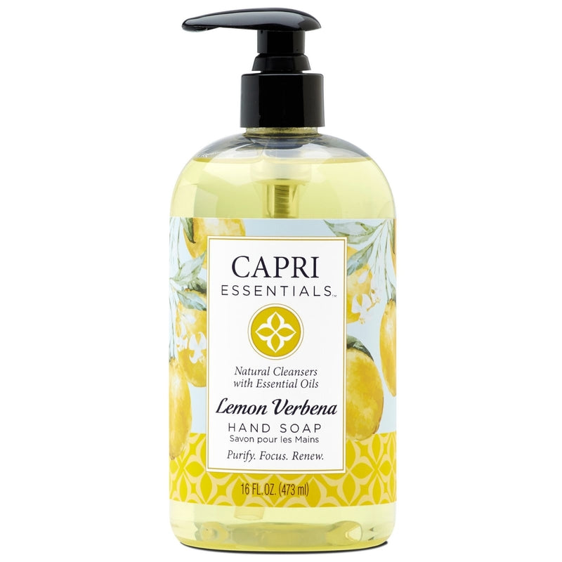 Les essentiels de Capri, Capri 832015 16 Oz Lemon Verbena Hand Soap (Pack de 6)