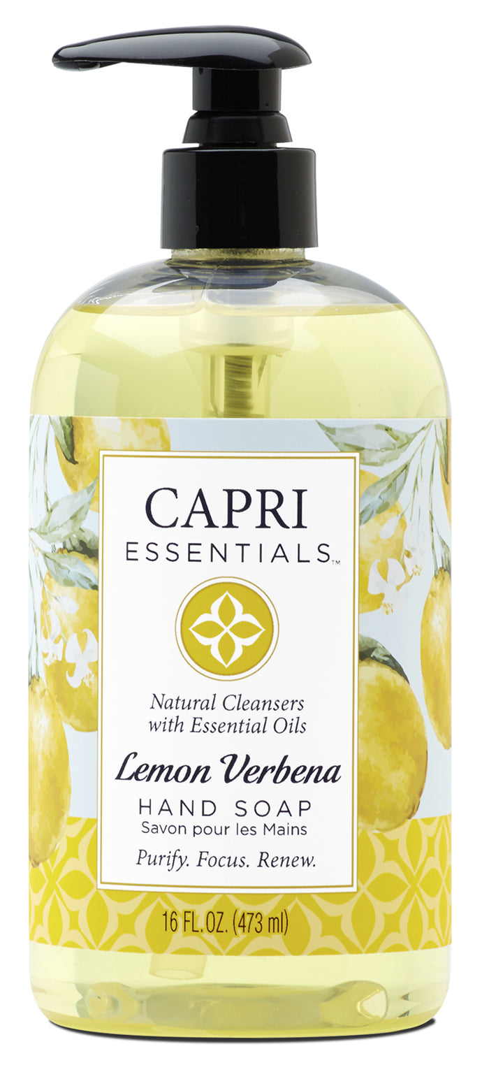 Les essentiels de Capri, Capri 832015 16 Oz Lemon Verbena Hand Soap (Pack de 6)