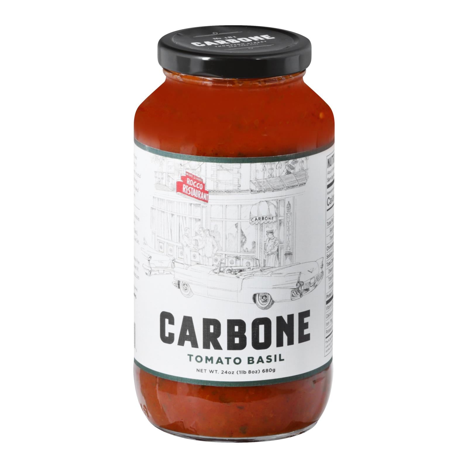 CARBONE, Carbone - Sauce Tomate Basilic - Carton de 6-24 OZ