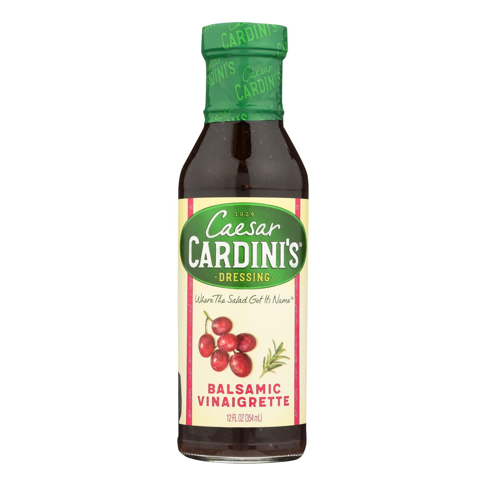 Cardini'S, Cardini's Dressing - Vinaigrette balsamique - Caisse de 6 - 12 fl oz (paquet de 6)