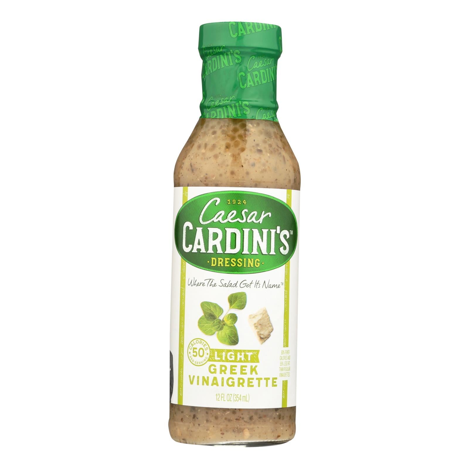 Cardini'S, Cardini's Dressing - Vinaigrette grecque légère - caisse de 6 - 12 fl oz (paquet de 6)