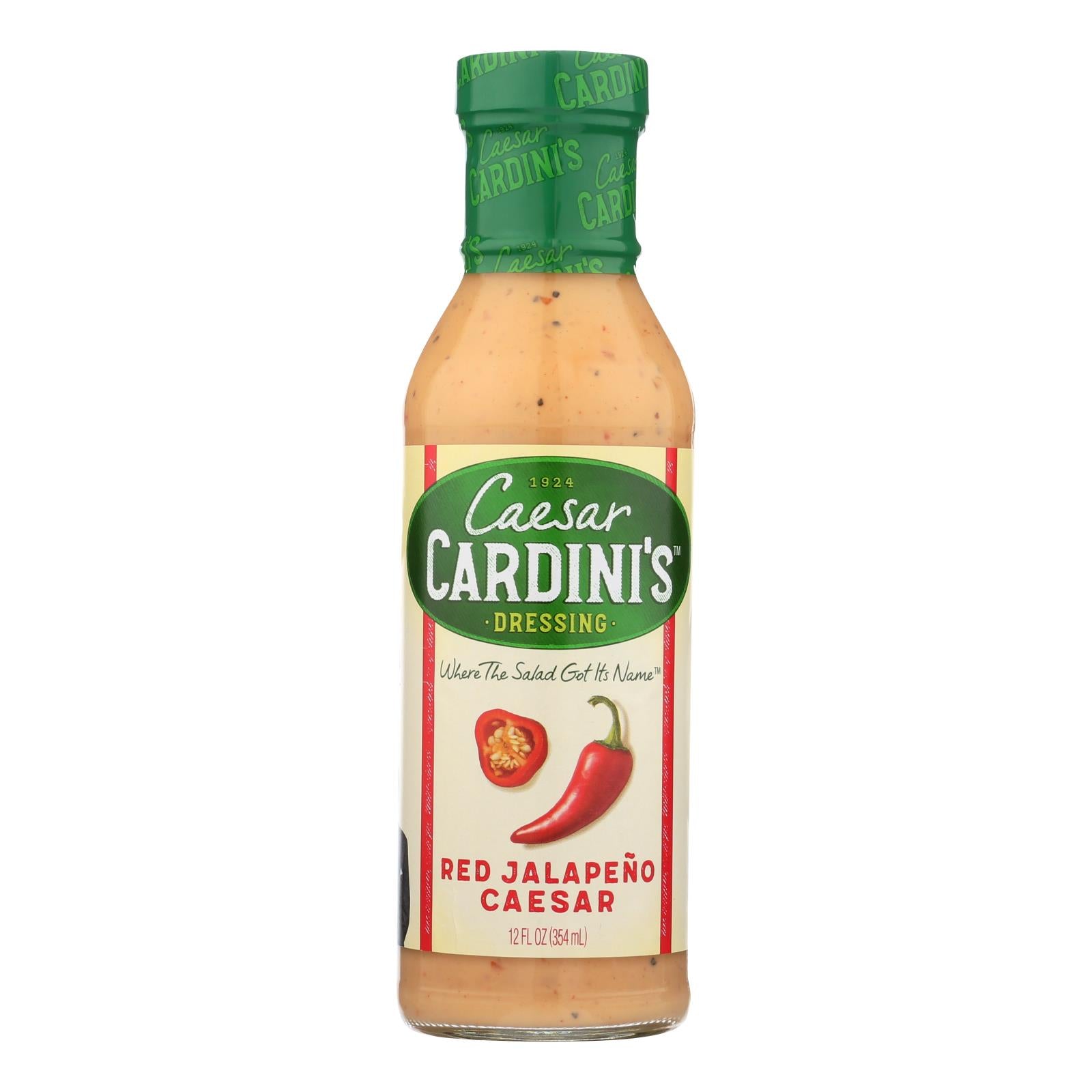 Cardini'S, Cardini's - Vinaigrette - César au piment rouge - Caisse de 6 - 12 fl oz. (Paquet de 6)