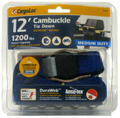 ALLIED INTERNATIONAL, CargoLoc 12 ft. L Blue Cam Buckle 400 lb 1 pk