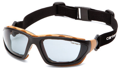 PYRAMEX SAFETY PRODUCTS LLC, Carhartt Carthage Anti-Fog Full-Frame Safety Glasses Gray Lens Black/Tan Frame 1 pc