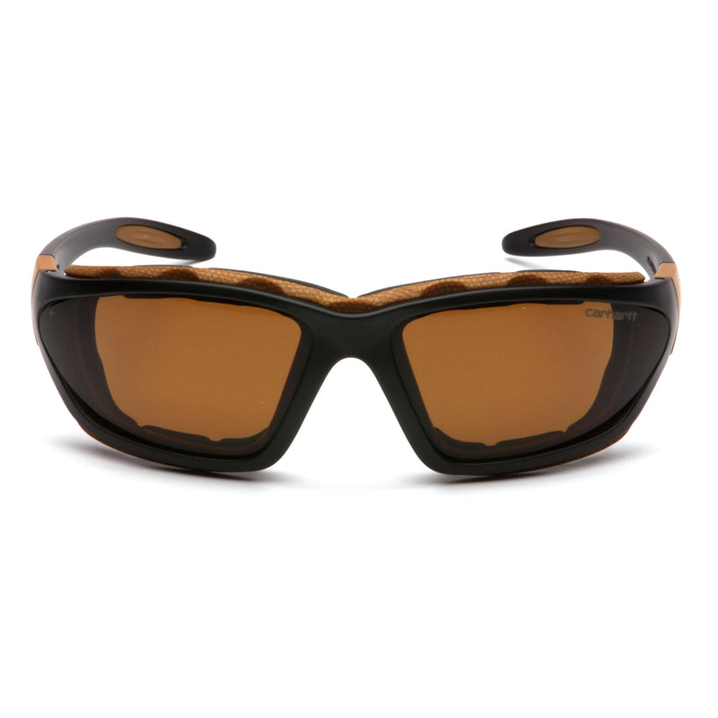 PYRAMEX SAFETY PRODUCTS LLC, Carhartt Carthage Anti-Fog Lunettes de Sécurité à Monture Pleine Oculaire Bronze Monture Noir/Tan 1 pc