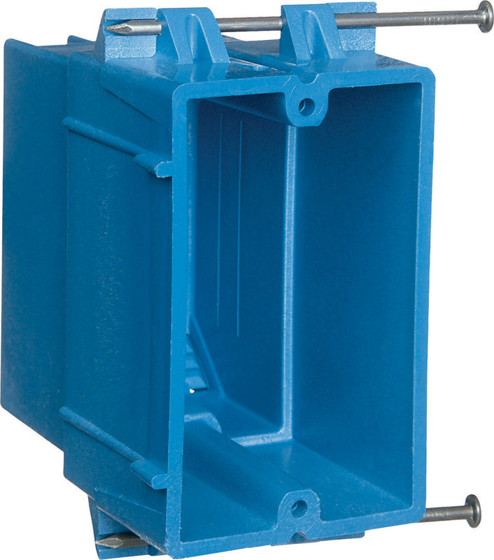 THOMAS & BETTS, Carlon 22 cu in Rectangle Thermoplastique 1 gang Electrical Box Blue